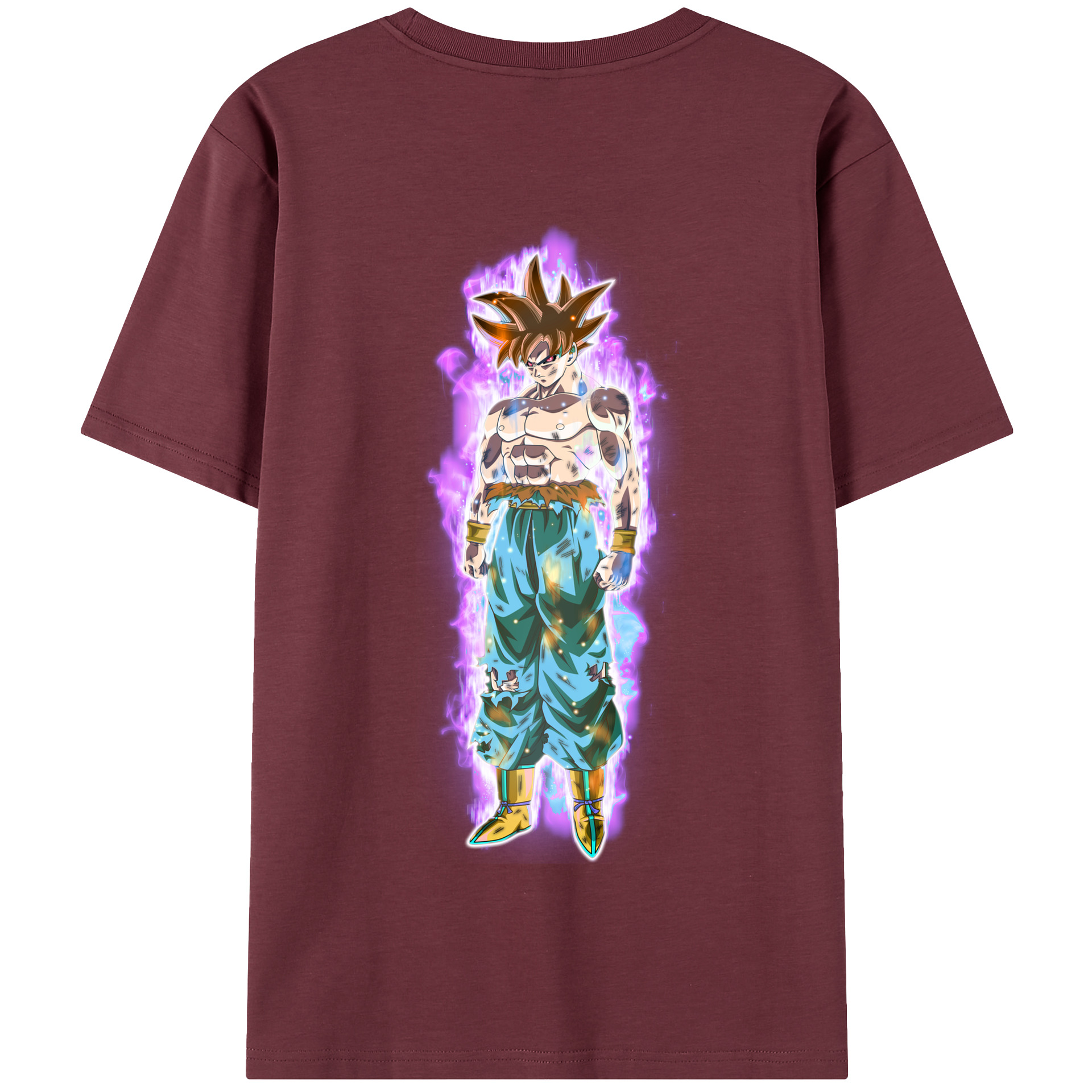 （画像用） ドラゴンボール 孫悟空（そん ごくう）Son Goku カカロット DRAGON BALL Kakarotto 綿100％半袖Tシャツ（背面プリント）